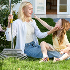 Yocada 19.3" Garden Leaf Rake Wide Heavy Duty (25 Tines) 68.9"