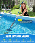 LanOcean 2026 Upgraded Powerful Hot Tub Vacuum Cordless, 15.8 Gals/Min Spa Vacuum for Hot Tub, Handheld Pool Vacuum Cleaner with Water Sensor, Small Pool Vacuum Rechargeable -90 Mins Running Time-Blue