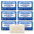 Dr. Bronner's Castile Bar Soap for Men & Women, Peppermint, 5 oz, 6-Pack