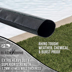 U.S. Pool Supply Pool Backwash Hose 2 Inch Diameter x 100 Feet - Discharge Hose for Pump, Sand Filter & Sump Pump Hoses - Burst Resistant Lay Flat Drainage Hoses for Inground & Above Ground Pools