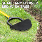 BlumeTrec Manual Edger Lawn Tool with 38"-42" Adjustable Length, Saw-Tooth Border Edger with Wide Footplate Manganese Steel Blade, Garden Edging Tool for Flower Beds, Landscaping, Sidewalks, Yard