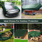 Patiobay Tarp 20x20 Feet, 16 Mil Large Waterproof Tarps Heavy Duty with Brass Grommets, Thick Plastic Tarp, UV Resistant Tear&Fade Resistant, Reinforced Edges for Outdoor Pool Car Camp Tent