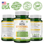 Beta Sitosterol - 500mg Tablets - Non-GMO - Support Prostate and Healthy Cholesterol Levels - Phytosterols Complex - Natural Plant Sterols and Stanols