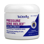 TriDerma MD Pressure Sore Relief Healing Cream for Bed Sores Treatment, Ulcers, Pressure Sores, Wound Healing, Chafed Skin and Hard-to-Heal Skin Sores with Calendula and AP4 Aloe, 4 oz Jar