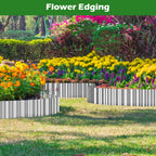 100ft Landscape Edging, 3in Tall Corrugated Metal Garden Border