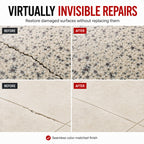 Instant Install 29 Complete - 4 oz Epoxy Permanent Repair Kit with EZ-Tint 10 g 5-Pack, Mixing Sticks, Razor, & Shaping Strip - Granite, Marble, & Tile - Rebonds & Rebuilds - Dry in 29 Minutes