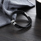XJoyBloush Fathers Day Bracelet for Dad Gifts, Custom Bracelets with Family Names Personalized Mens Leather Bracelet Customized Gifts for Boyfriend Husband