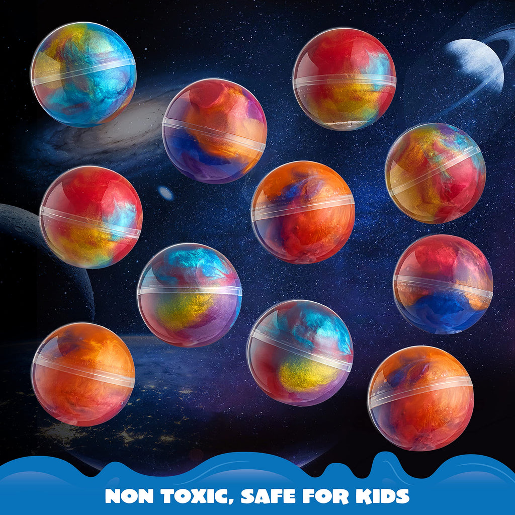JOYIN Slime Party Favors, 24 Pack Galaxy Slime Ball - Stretchy, Non-Sticky, Mess-Free, Stress Relief, and Safe - Toys for Girls and Boys - Easter, Classroom Reward, Party Supplies, Halloween