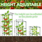 3 Pack Square Tomato Cages for Garden, 59 Inch Tall Heavy Duty Metal Tomato Plant Support Trellis, Adjustable Large Tomato Stakes for Outdoor Pots Climbing Plants, Vegetables, Cucumber