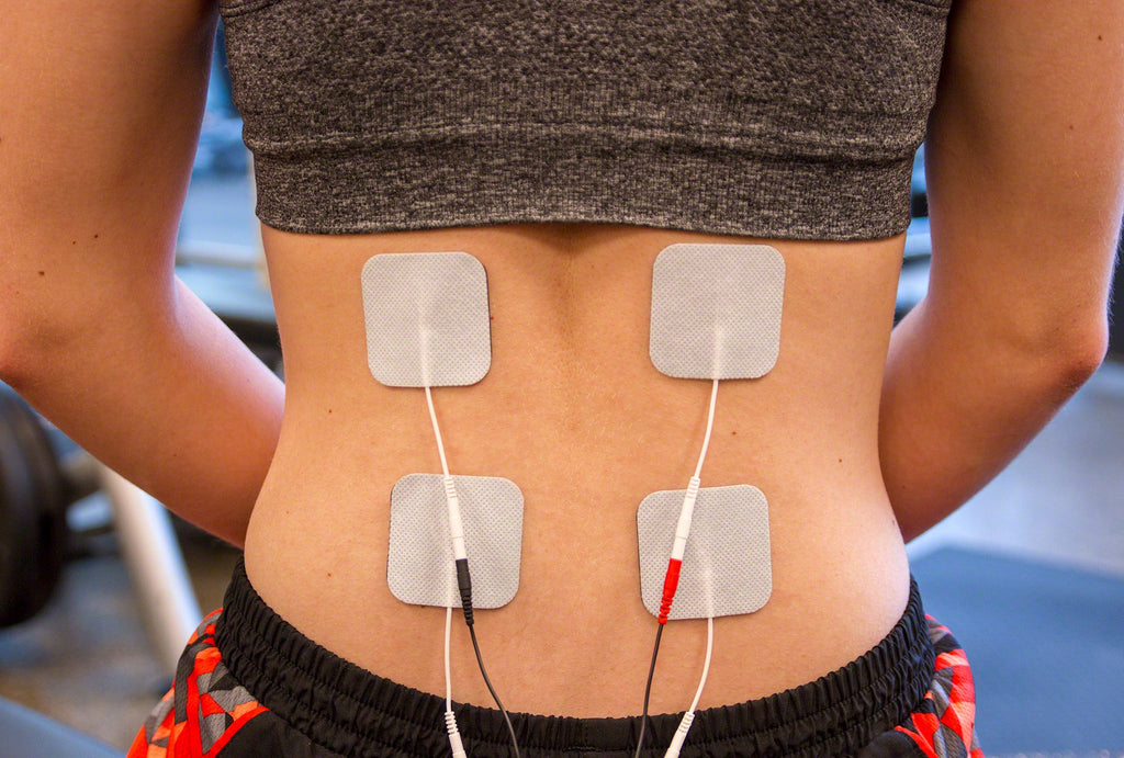 reserv 2" x 2" Premium Re-Usable Self Adhesive Electrode Pads for TENS/EMS Unit, Fabric Backed Pads with Premium Gel (Latex Free) (1 Pack (40 electrodes)