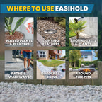 Vuba Easihold Rock & Mulch Glue for Landscaping - Gravel Glue Binder Non-Toxic Mulch and Bark Adhesive, Pet Safe, 107 sqft Coverage, Lockdown Clear Gravel/Pebbles/Stones Stabilizer (1 Gallon)
