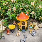 Sparkle Race Fairy Garden Accessories Kit with Miniature Figurines
