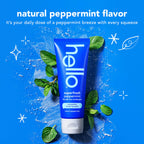 Hello Superfresh Natural Peppermint Fluoride Free Toothpaste for Bad Breath, 5 Oz, Minty Bad Breath Toothpaste, SLS Free, Vegan, Helps Whiten Teeth by Removing Surface Stains (Pack of 3)