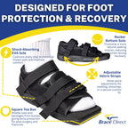 Brace Direct Post Op Shoe & Medical Foot Brace – Stress Fracture, Broken Toe & Bunion Support L3260 – Orthopedic Walking Immobilizer for Left or Right Foot (MD - WOMENS US SHOE: 6.5-8)