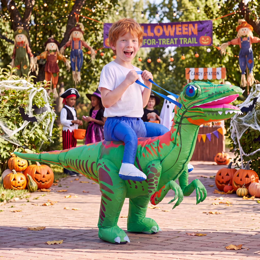 Minetom Halloween Light-Up Inflatable Dinosaur Costume For Kids,Toddler