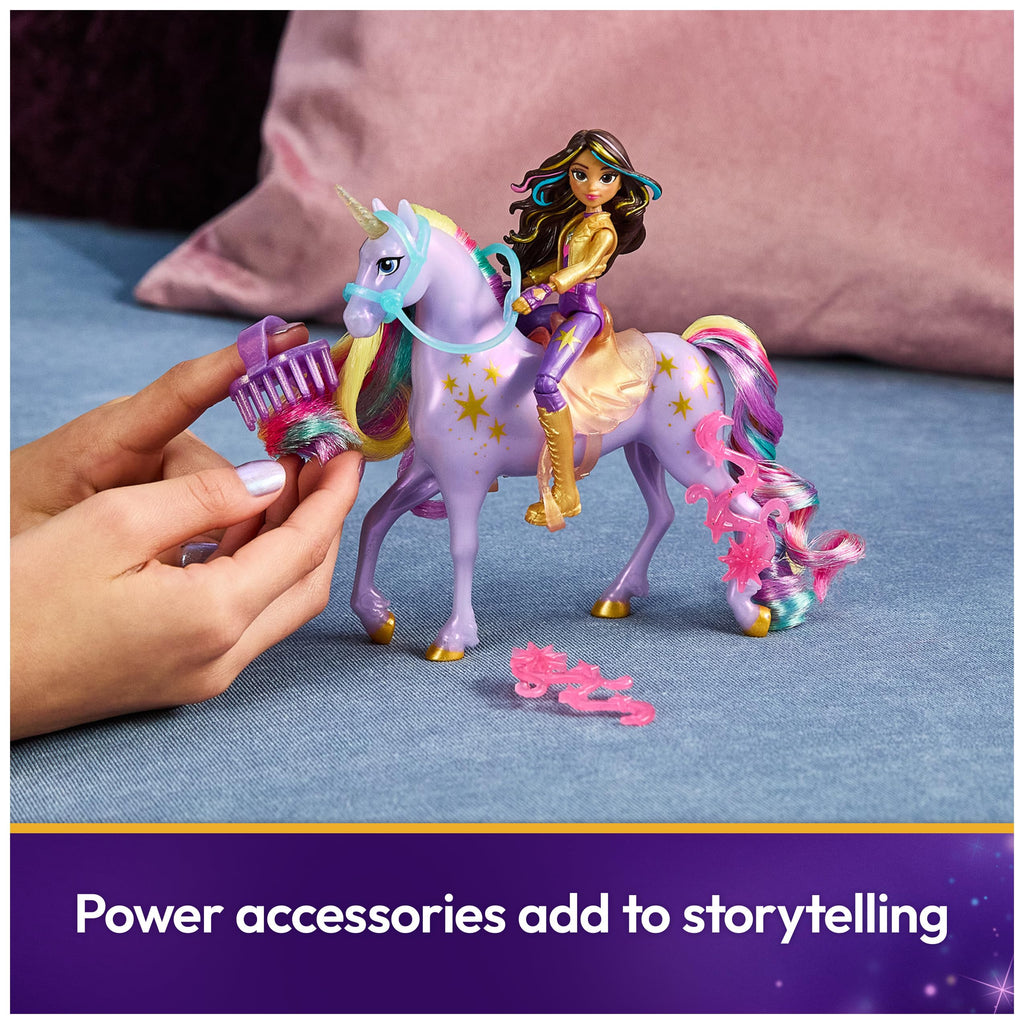 Unicorn Academy, Sophia & Wildstar Power of Friendship Set, Translucent Saddle & 2 Power Accessories, Dolls & Unicorn Toys for Girls Ages 4 and up