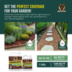 Lockscape Mulch Glue for Landscaping Ultra Concentrated (64 Ounce) - Lasts Up to 2 Years, Non-Toxic, Concentrated Landscape Binder - Strong Mulch and Pine Straw Glue for Landscaping, Pine Straw & More