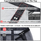 Mpmedo Magnetic Screen Door Upgraded-Model Full Strip Magnets,Reinforced Heavy Duty Mesh Screen Doors Magnets,Full Frame Seal Retractable Door Screen Magnetic Closure for Single Front Sliding Door