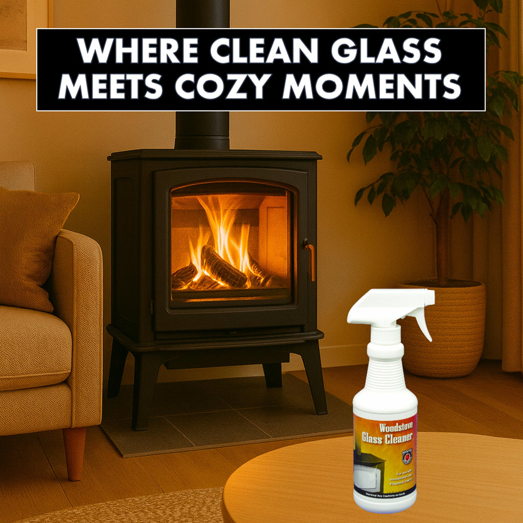 MEECO'S RED DEVIL 701 Wood Stove Glass Cleaner - Removes Creosote, Soot & Smoke from Wood, Pellet, Coal Stoves & Fireplace Inserts (2 Pack, 16 fl oz Each) - Made in the USA