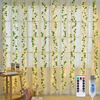 JMEXSUSS Vine Curtain Lights, 200 LED Vines with Fairy Lights for Bedroom