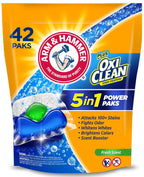 Arm & Hammer Plus Oxi Clean Laundry Detergent, Fresh Scent, 42 Little Power Paks, Count 2