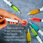JOLLY PARTY 40Pack Jelly Shot Syringes, 1.5 oz Jelly Shot Syringe With Caps