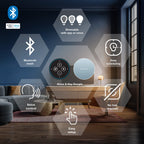 LEDVANCE Sylvania Smart Light Bulb, Bluetooth Mesh LED Bulb, Compatible with Alexa & Google Home, A19, 60W Equivalent, E26, Soft White - 4 PK [2022 Model] (75843)