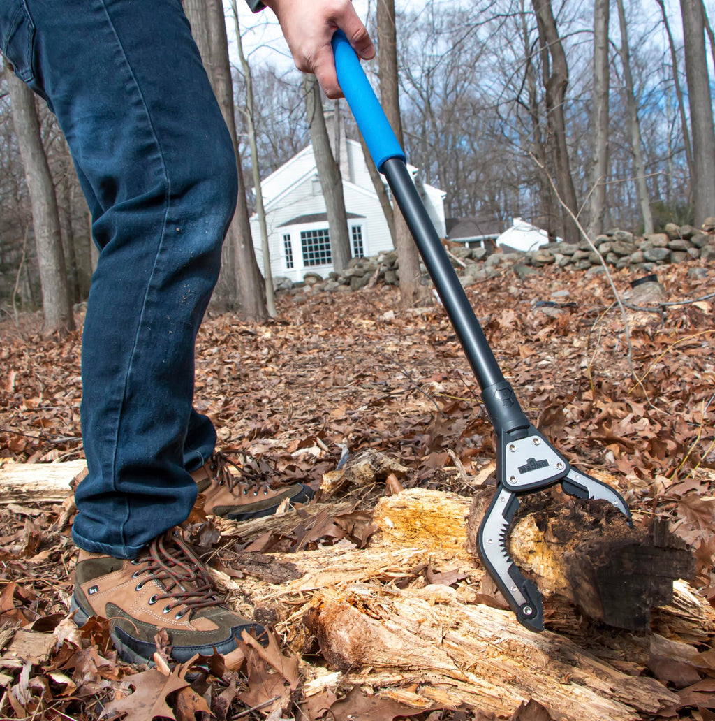 Unger Professional 42.5” Rugged Reacher Grabber Tool with Rotating Head, Outdoor Trash Picker Upper, Heavy Duty Claw Pickup, Durable Litter Yard Clean Up for Twigs, Lawn, and Garden Use