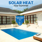 Sun2Solar Solar Pool Cover 16 Mil | 16 Ft Blue Solar Blanket | Round Swimming Pool Cover | Water Conservation & Debris Protection