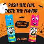 Push Pop Halloween Candy Lollipops, 24 Count, Assorted Party Favors