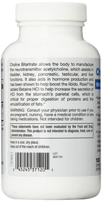 Roex Vitamins | Choline Bitartrate | Improved Brain Activity | Cellular Function | Nutritional-Supplement | 120 Count
