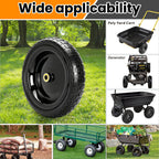 13" Flat Free Wheels Replacement for GOR Garden Cart Tires