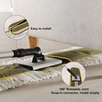CLEANHOME 36" Commercial Dust Mops for Floor Cleaning Heavy Duty Floor Duster Mop with Long Handle Hotel Gym Household Cleaning Supplies for Hardwood, Tiles, Marble Floors (Green)