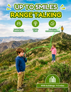Walkie Talkies for Kids 4 Pack Rechargeable Outdoor Toys Gifts Boys Girls