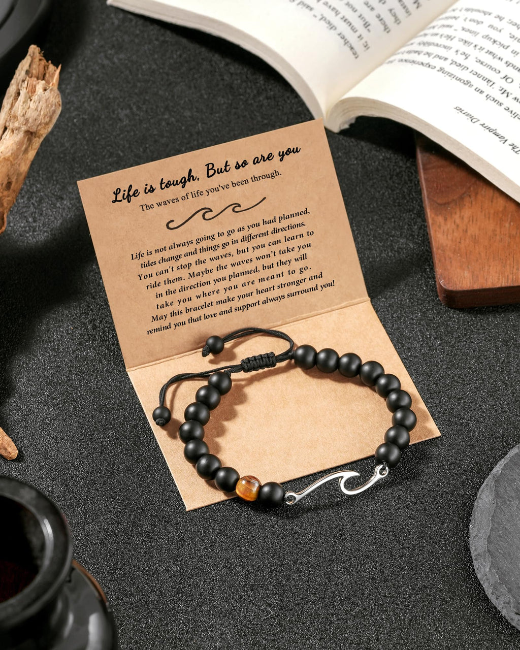 Tarsus Inspirational Bracelets for Men Gifts Encouragement Sobriety Greif