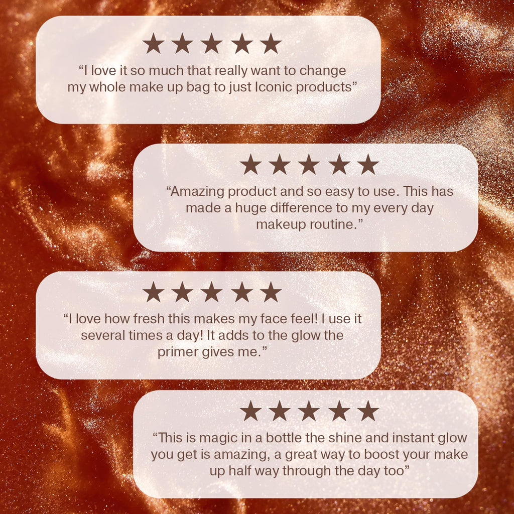 ICONIC LONDON Prep-Set-Glow | Hydrating + Setting + Glowing Spray, 3-in-1 Formula for a Dewy, Radiant Finish, Cruelty-Free, Vegan Makeup, 4.22 Fl oz