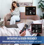 Zyllion Shiatsu Neck and Back Massager - 3D Kneading Deep Tissue Full Body Electric Massage Chair Seat Cushion Pad with Heat and Vibration for Muscle Pain Relief, Home and Office - Black (ZMA-33B)