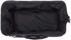 Amazon Basics Durable Wear-Resistant Tool Storage Bag with Adjustable Shoulder Strap, Portable Tool Organizer, 16 in, Black & Grey