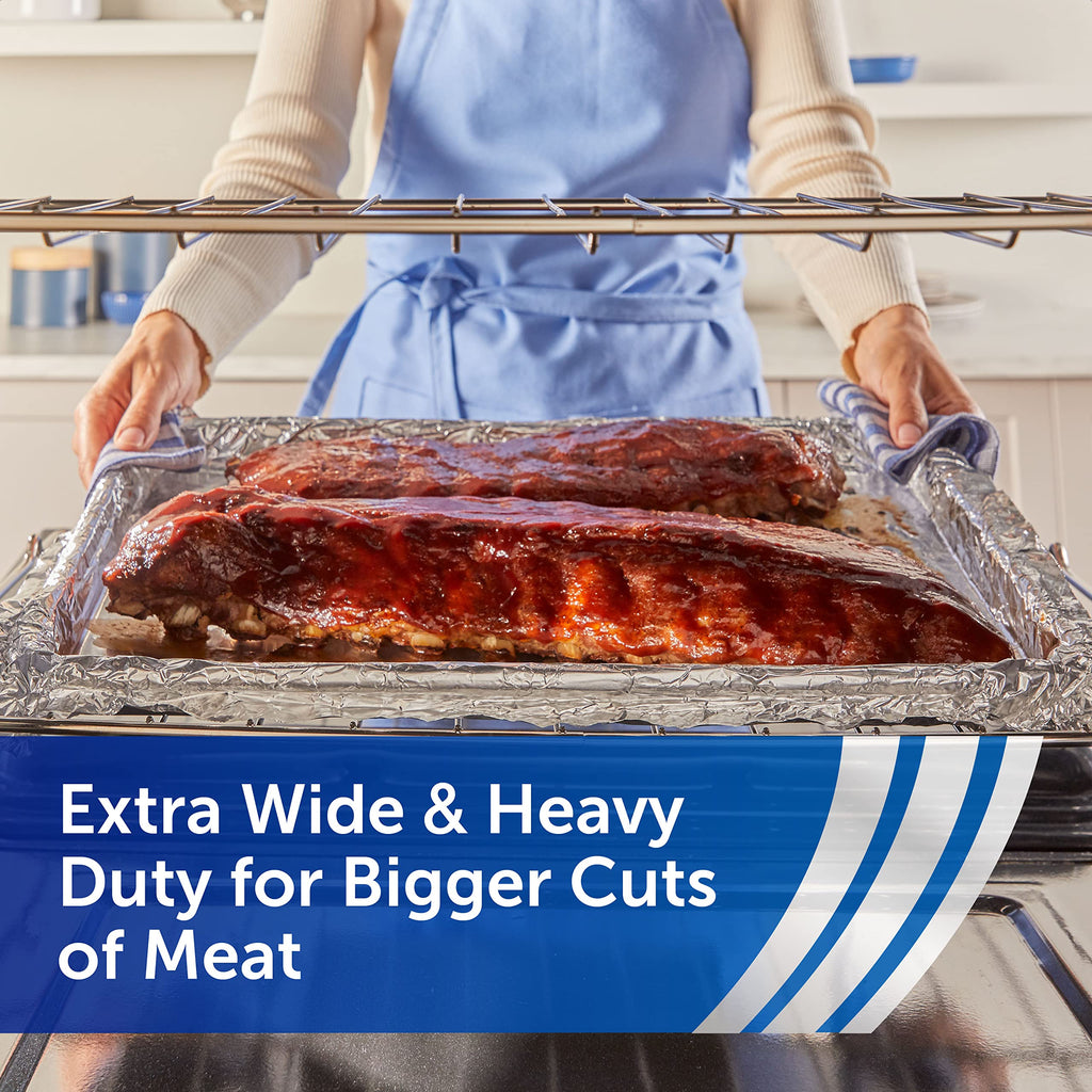 Reynolds Wrap Heavy Duty Aluminum Foil, Heavy Duty Foil Aluminum Roll, Thick Foil for Added Strength, With Easy Open and Close Secure Tab, Extra Wide, 37.5 Sq. Ft.