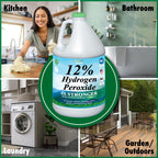 Nature's Freedom 12% Hydrogen Peroxide, Food Grade H2O2 and Purified Water Only, 8 Gallons