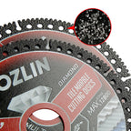 LOZLIN Diamond Blades 3PCS 4.5" Diamond Blade for Tile Cutting - No Chipping Ultra-Thin Dry Cut Blade - Fits Angle Grinder for Marble, Ceramic, Porcelain Tile (Diamond grit 60–70)