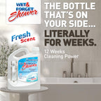 Wet & Forget Shower Cleaner Spray Multi-Surface Weekly Application Requires No Scrubbing, Bleach-Free Formula, Ready to Use, Fresh Scent, 3 Months of Cleaning, 64 Fluid Ounces, 1 Pack