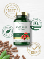 Carlyle Rose Hips | 1500mg | 240 Quick Release Capsules | Non-GMO and Gluten Free Herbal Supplement