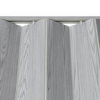 Techni Home Studio Series 32" W x 80" H PVC Foldable Accordion Door, Trimmable, Flexible Single Layer Panels, Grey
