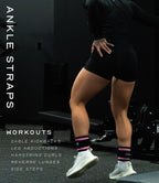 Gymreapers Ankle Strap (Single) For Cable Machine Kickbacks, Glute Workouts, Lower Body Exercises - Adjustable Leg Strap with Neoprene Padding (Pink, Single)