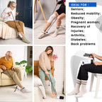 Sock Aid SOKELP-Sock Aids for Putting On Socks-Effortlessly-Sock Helpers for Seniors with Ergonomic Handles-Sock Assistant Device No Bending-Hip Kit-Disability Aids for Elderly