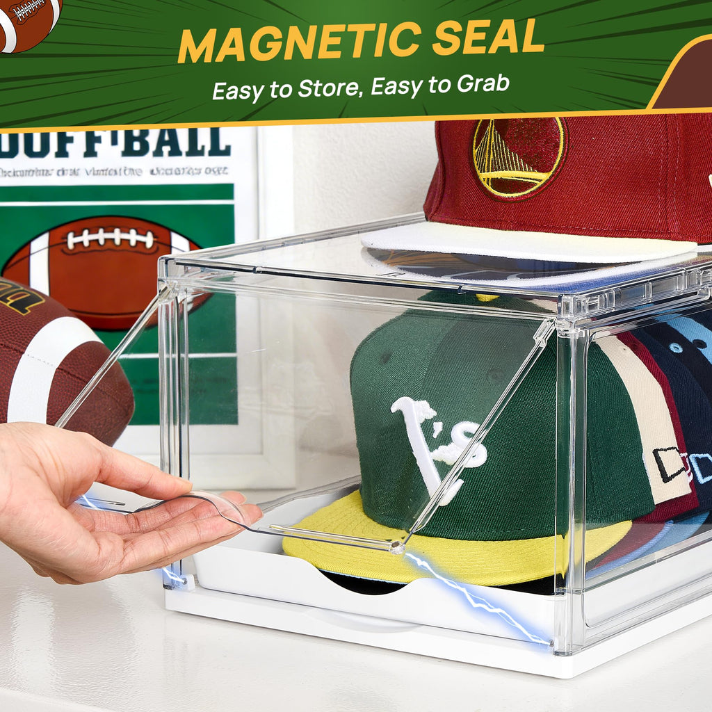 Vtopmart 2 Pack Stackable Baseball Caps Organizer, Each Holds 12 Hats