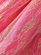 Aoiviss Girls Princess Costume Dresses Pink Fancy Princess Dress Up Clothes