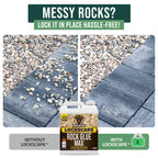PetraMax Lockscape Rock Glue for Landscaping, 1 Gal (Made in USA) - 100% Permeable & Pet-Safe Landscape Adhesives for Stones & Pebbles - Ready to Spray Pea Gravel Binder & Mulch Glue for Landscaping
