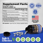 Magnesium Glycinate 500 mg - Chelated Supplement - High Absorption Form of Magnesium - Support for Sleep, Muscle & Heart Health - Made in USA, Lab Tested & Non-GMO - 120 Capsules